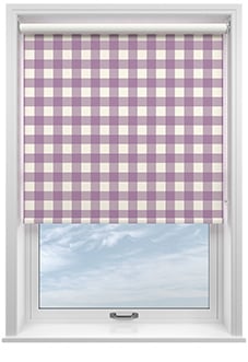 Gingham, Dusting - Roller Blind